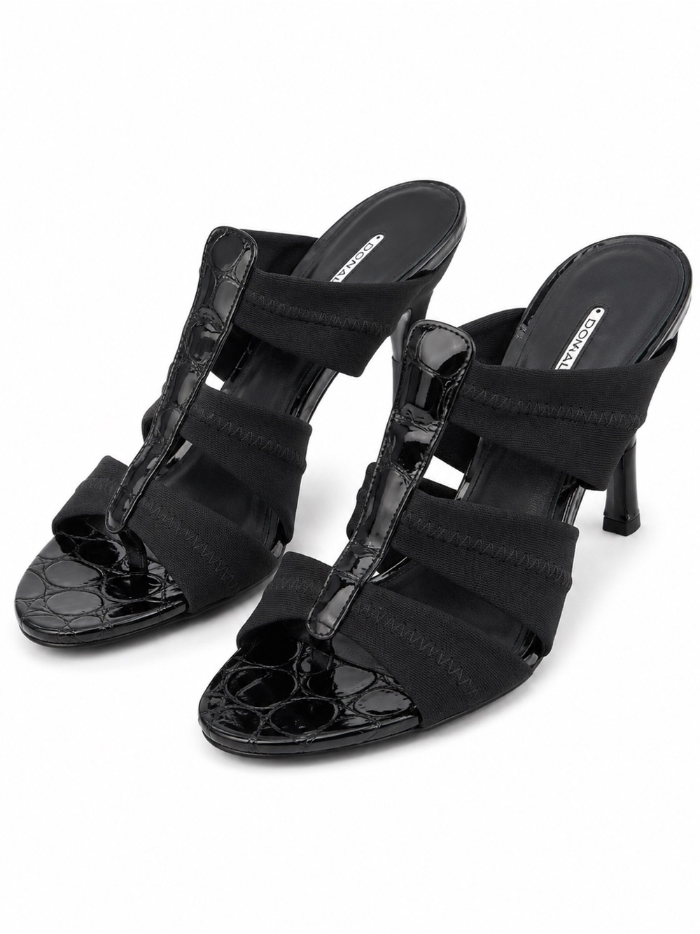 Donald J Pliner Aviva Croco Patent Sandal